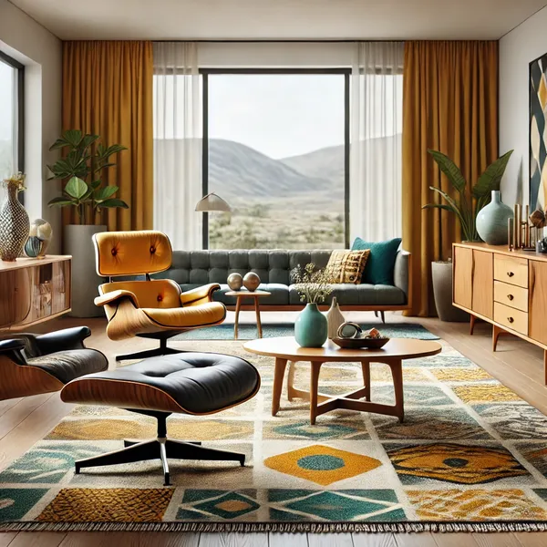 A beautifully designed mid century modern interior A beautifully designed mid century modern interior