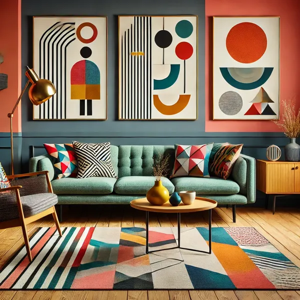 Mid Century Modern Interiors 3. Geometric Patterns Mid Century Modern Interiors 3. Geometric Patterns